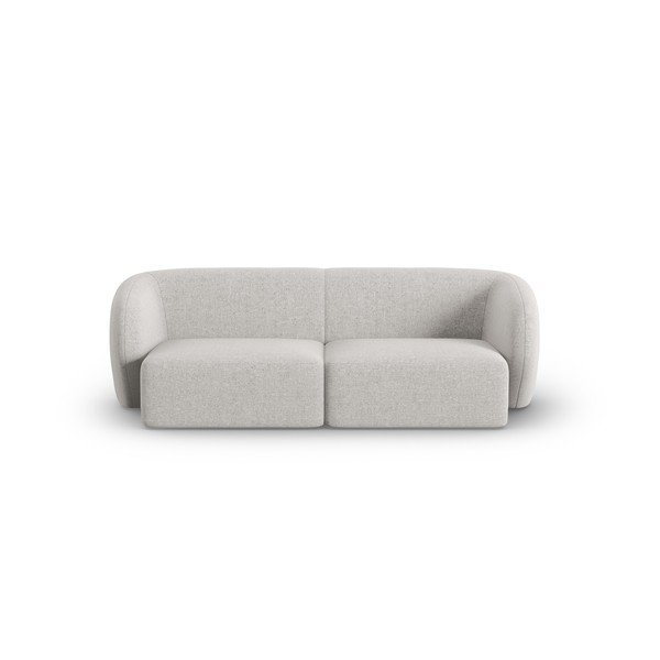 Jasnoszara sofa  z tkaniny szenilowej 188 cm Paolo – Milo Casa