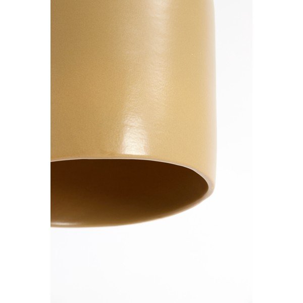 Brązowa lampa sufitowa z ceramicznym kloszem ø 18 cm Dena – Light & Living-image-4