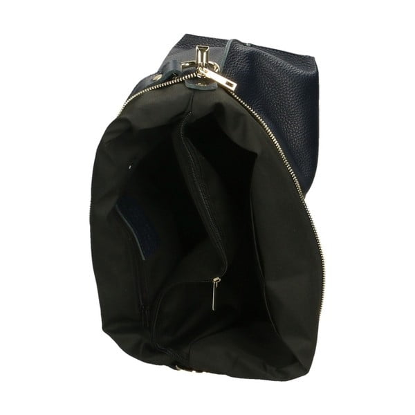 Granatowa torba skórzana Chicca Borsa Hagoda-image-1