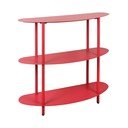 Czerwony metalowy regał 90x82x28 cm Cool Retro – Leitmotiv
