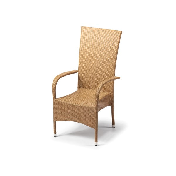Jasnobrązowe krzesło ogrodowe Timpana Frenchie, wys. 109 cm