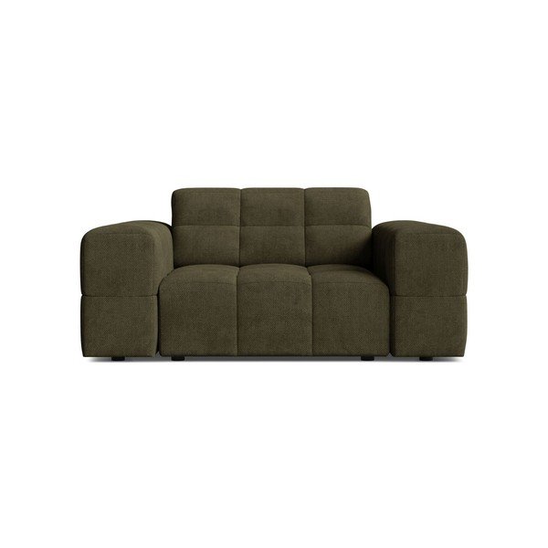 Fotel z tkaniny szenilowej w kolorze khaki Chicago – Cosmopolitan Design