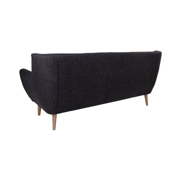 Czarna sofa 3-osobowa House Nordic Monte-image-1