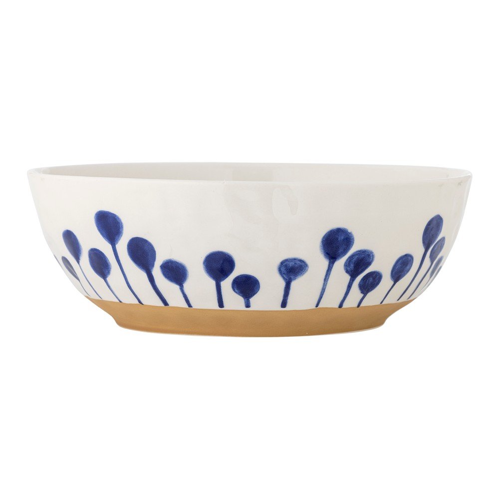 Biało-niebieska ceramiczna misa ø 28 cm Linora – Bloomingville