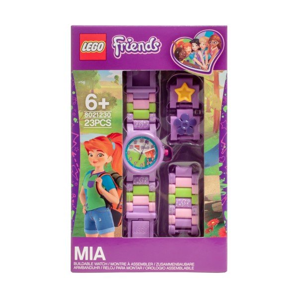 Fioletowy zegarek ze składanym paskiem LEGO® Friends Mia-image-1