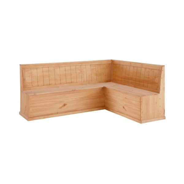 Ławka narożna z drewna sosnowego ze schowkiem Støraa Silas-image-3