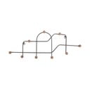 Szary metalowy wieszak ścienny 71 cm Maze – PT LIVING