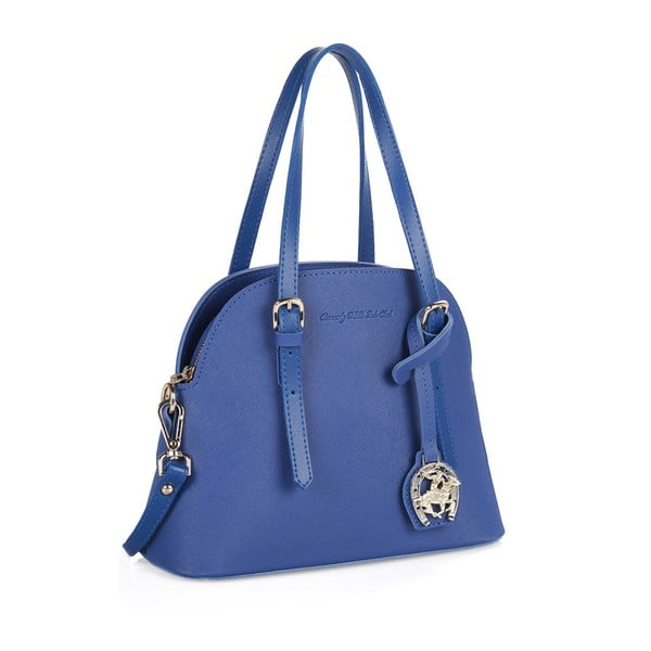 Niebieska torebka ze skóry ekologicznej Beverly Hills Polo Club Dedra-image-2