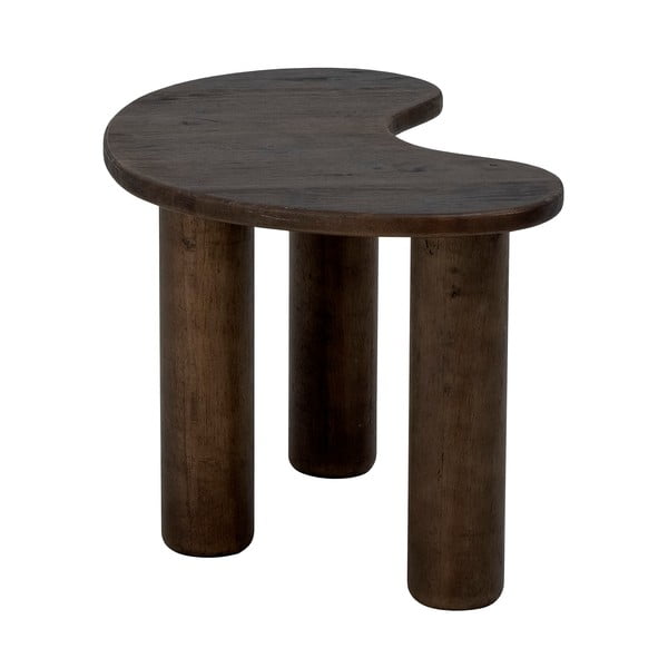 Ciemnobrązowy stolik z litego drewna kauczukowego 36x53 cm Luppa – Bloomingville-image-3