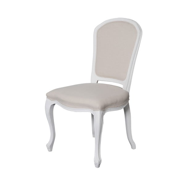 Białe krzesło z drewna topoli Livin Hill Gemma