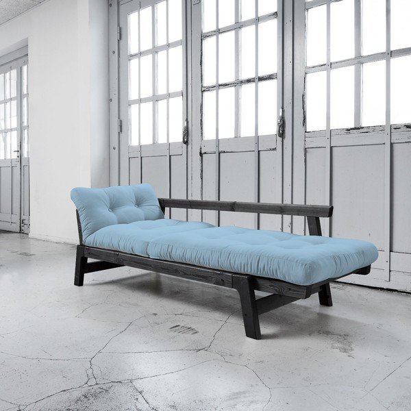 Sofa rozkładana Karup Step Black/Celeste-image-2