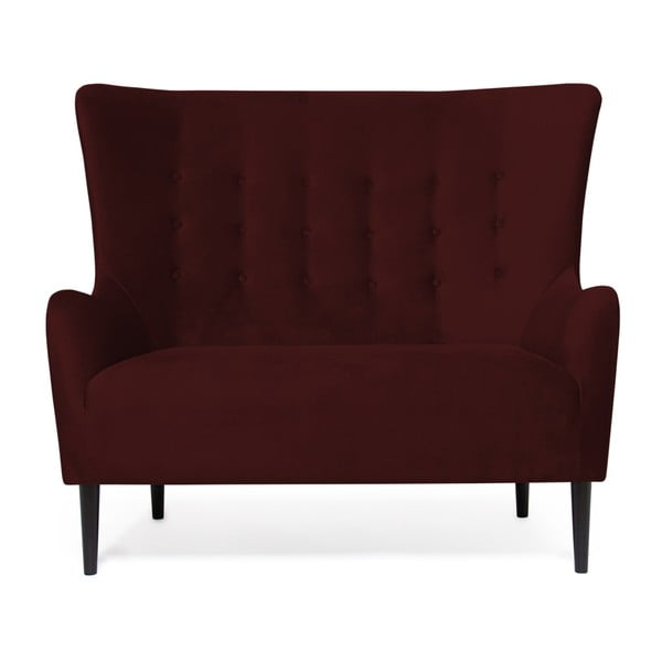 Ciemnoczerwona sofa 2-osobowa Vivonita Blair