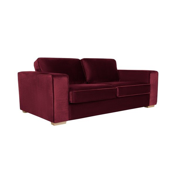 Burgondowa sofa 3-osobowa Cosmopolitan design Chicago-image-3