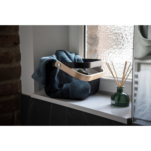 Czarny organizer łazienkowy z bambusowym uchwytem Wenko-image-4
