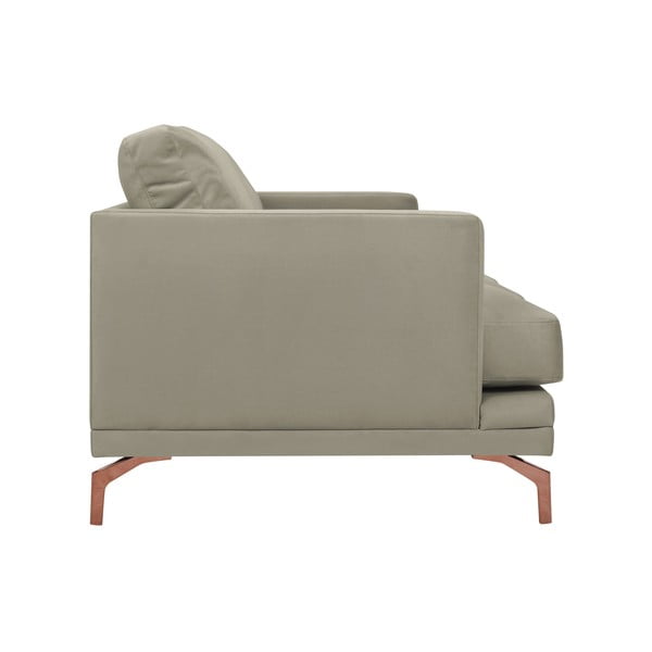 Beżowa sofa 3-osobowa z konstrukcją w kolorze złota Windsor & Co Sofas Jupiter-image-2