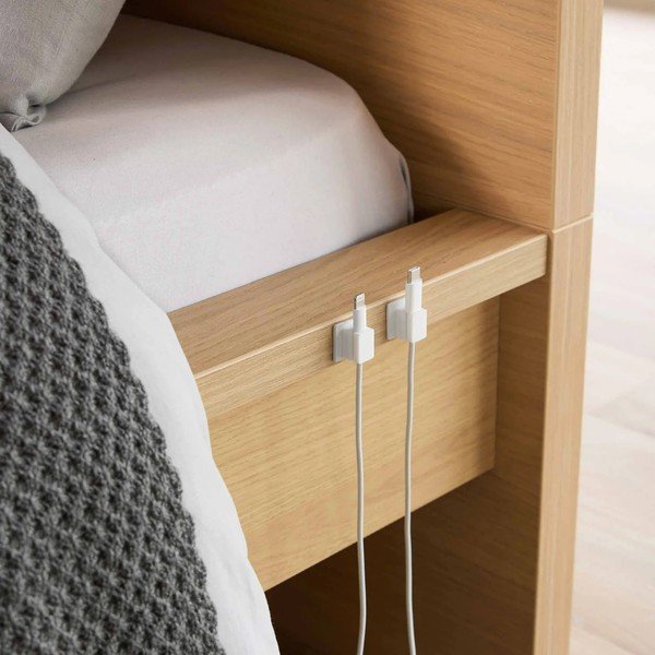 Białe metalowe organizery zestaw 5 szt. na kable Smart – YAMAZAKI-image-2