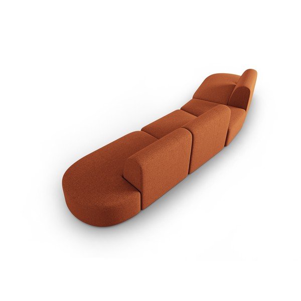 Pomarańczowa sofa 412 cm Shane – Micadoni Home-image-3