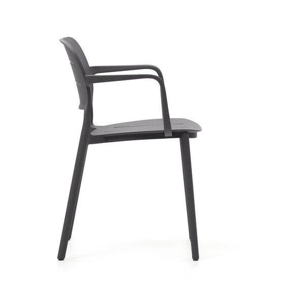 Szare plastikowe krzesło ogrodowe Morella – Kave Home-image-4