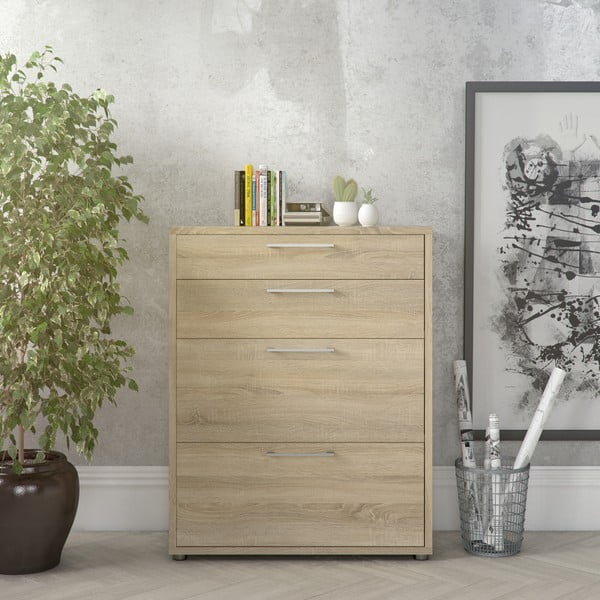 Regał modułowy w dekorze dębu 89x113 cm Prima – Tvilum-image-1