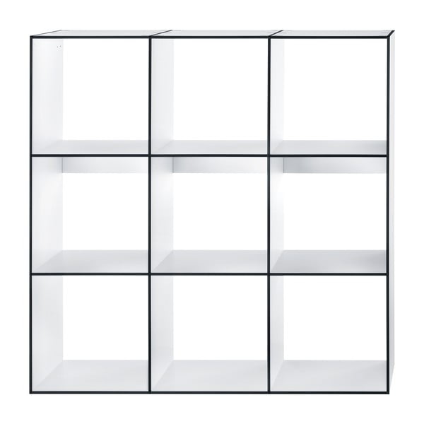 Półki z białym wnętrzem Hans Hansen Modul Library 3x3