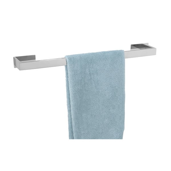 Samoprzylepny wieszak na ręczniki ze stali nierdzewnej w kolorze srebra z połyskiem Genova – Wenko-image-4