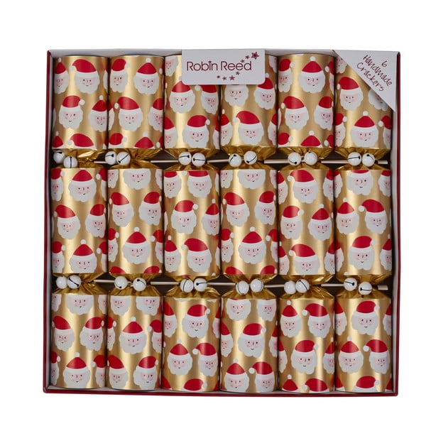 Crackery świąteczne zestaw 6 szt. Racing Santa – Robin Reed