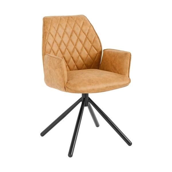 Żółte tapicerowane fotele jadalniane zestaw 2 szt. Preston – Støraa