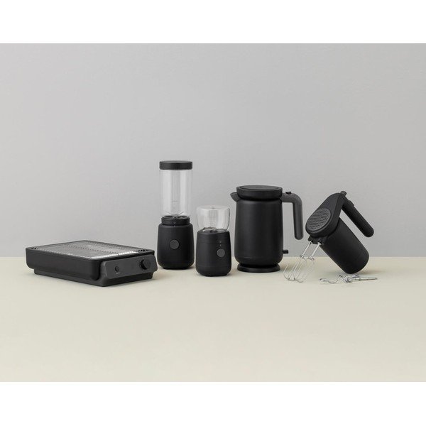 Czarny plastikowy czajnik elektryczny 1 l Foodie – RIG-TIG-image-2