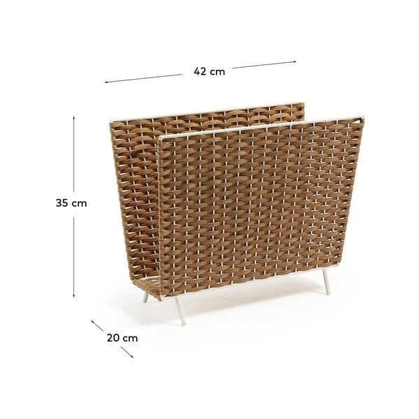 Gazetnik ze sztucznego rattanu Shibori – Kave Home-image-3