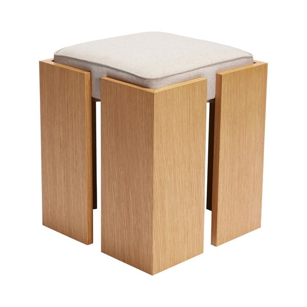 Naturalny stołek Forma – Hübsch-image-3