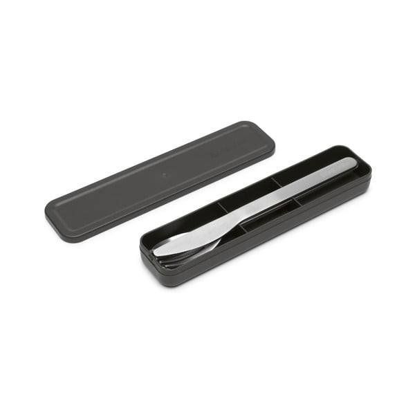 Sztućce podróżne ze stali nierdzewnej w kolorze srebra zestaw 3 szt. Make & Take – Brabantia-image-2