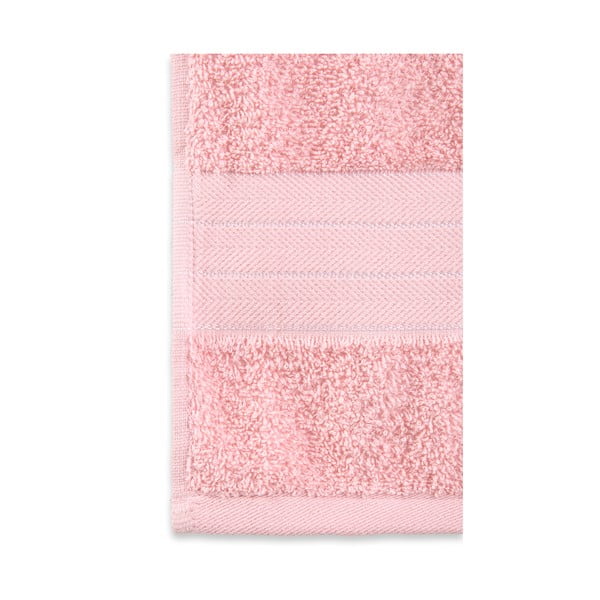 Różowe bawełniane ręczniki frotte zestaw 4 szt. 50x100 cm – Good Morning-image-2