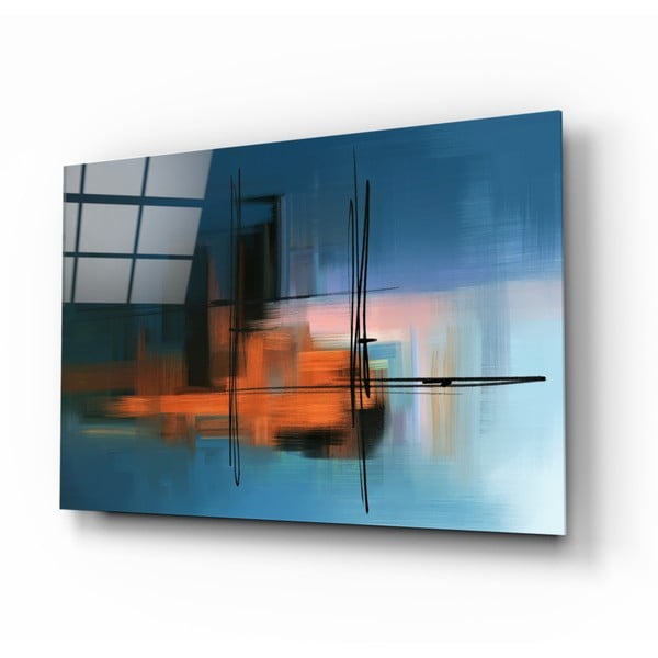 Szklany obraz Insigne Abstract Silhouette, 110x70 cm