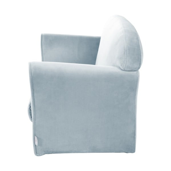 Jasnoniebieska aksamitna sofa dla dzieci 78 cm Lil Sofa – Roba-image-2