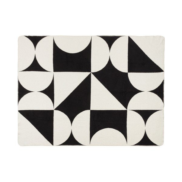 Czarno-kremowy koc 150x200 cm Tul – noo.ma