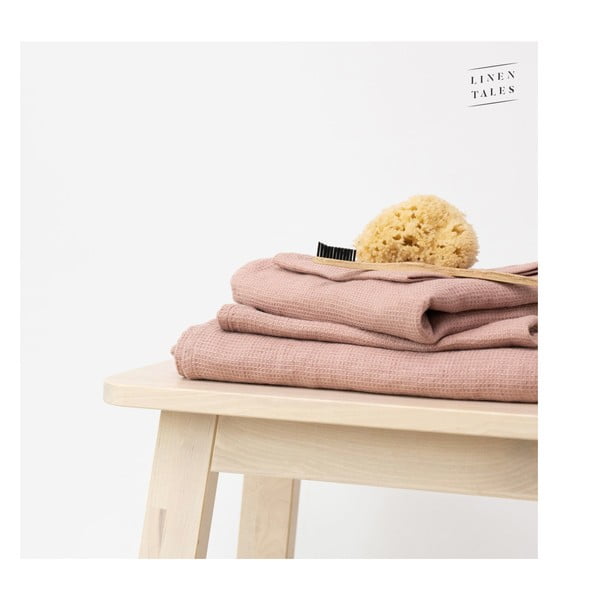 Brązowy lniany ręcznik 140x100 cm – Linen Tales-image-3