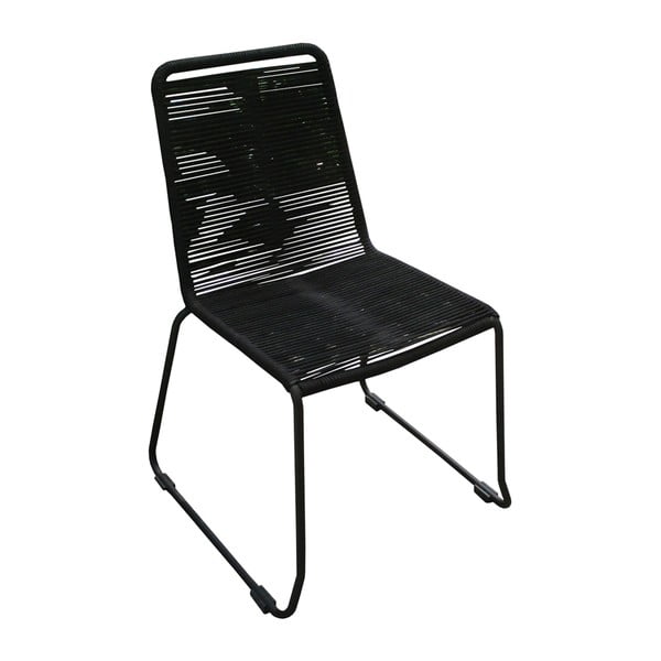 Zestaw 4 czarnych krzeseł ogrodowych Ezeis Clipper