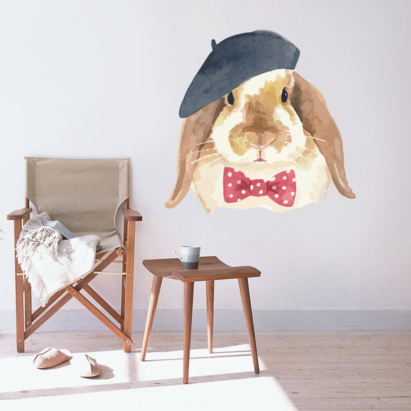 Naklejka Handsome Bunny, 70x50 cm