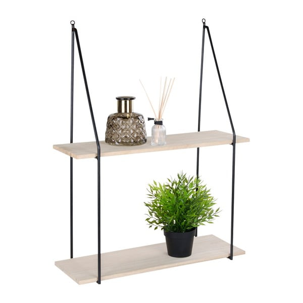 Czarna półka z litego drewna paulowani Haag – House Nordic-image-2