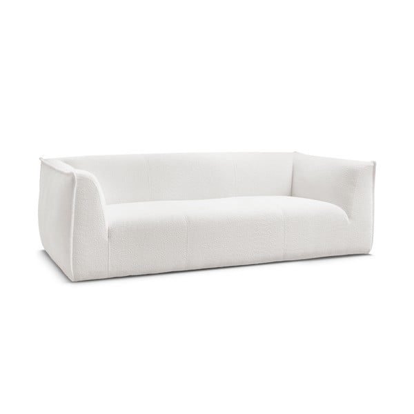 Biała sofa z materiału bouclé 242 cm Giorgia – Bobochic Paris-image-3