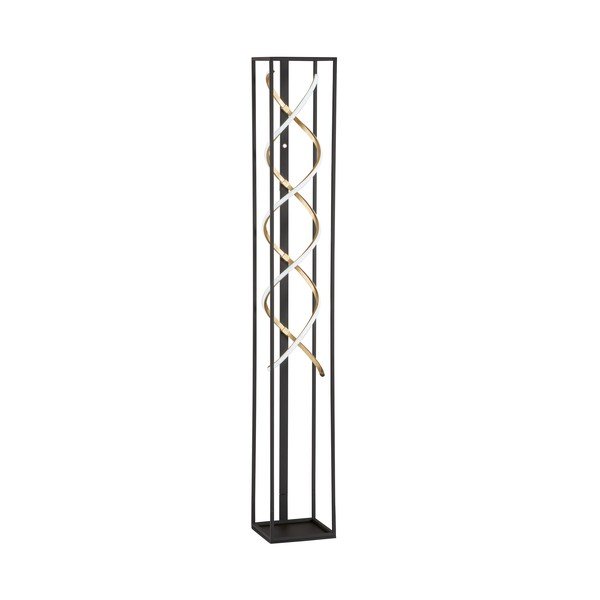 Czarna lampa stojąca LED ze ściemniaczem (wysokość 140 cm) Gil – Fischer & Honsel
