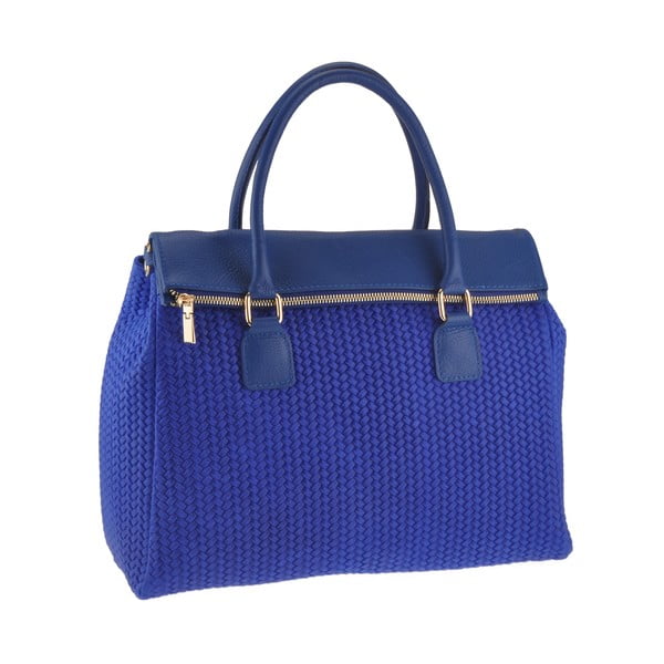 Niebieska skórzana torebka Florence Bags Kuma
