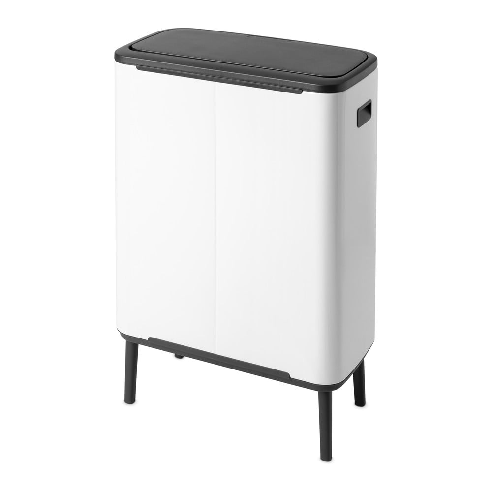 Biały stalowy kosz na śmieci otwierany na dotyk 60 l Bo Touch Bin Hi – Brabantia (zdjęcie 3)