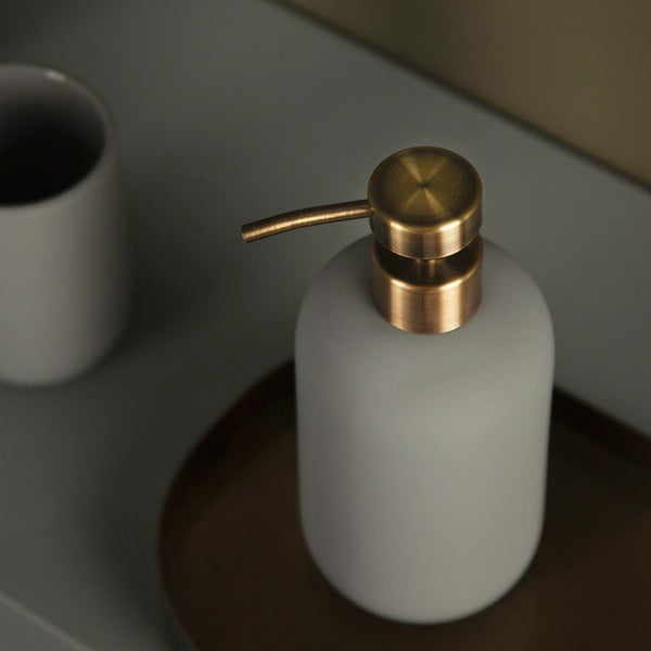 Zielony ceramiczny dozownik do mydła 200 ml Lotus – Mette Ditmer Denmark-image-1