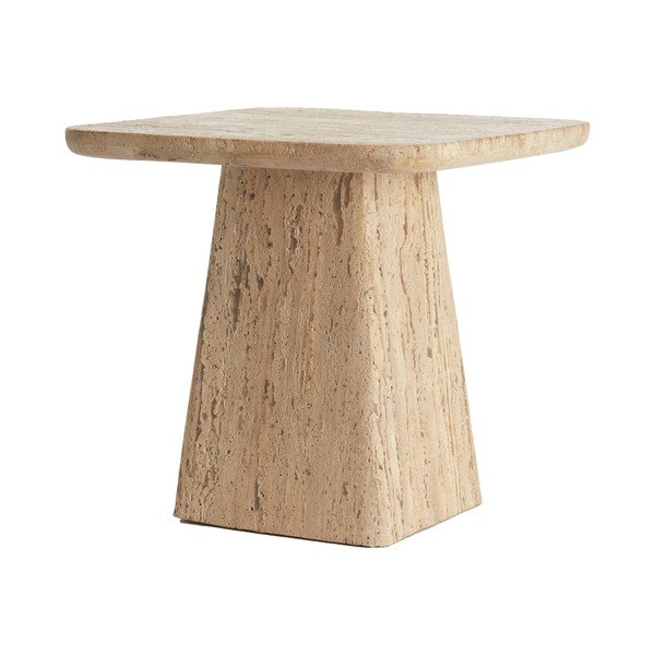 Stolik z kamiennym blatem 45x45 cm Kepami – Light & Living-image-2