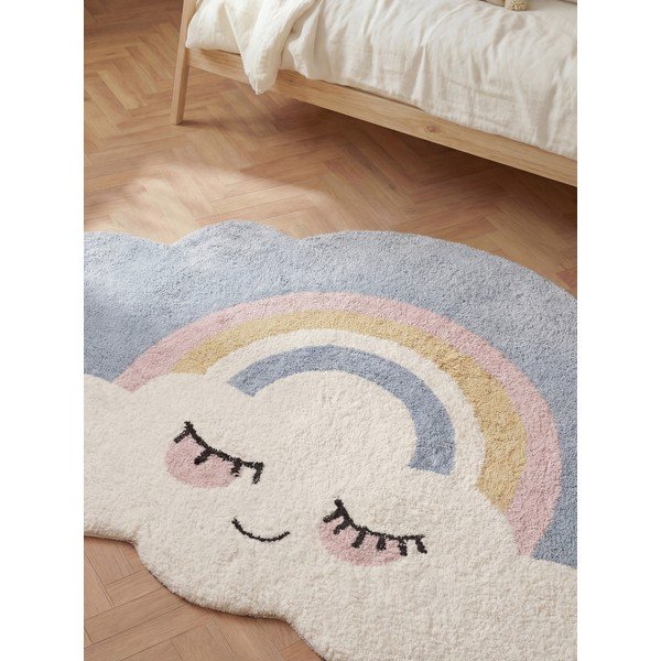 Kremowy bawełniany dywan dziecięcy odpowiedni do prania/tkany ręcznie 140x200 cm Snuggle Nappi – Hanse Home-image-2
