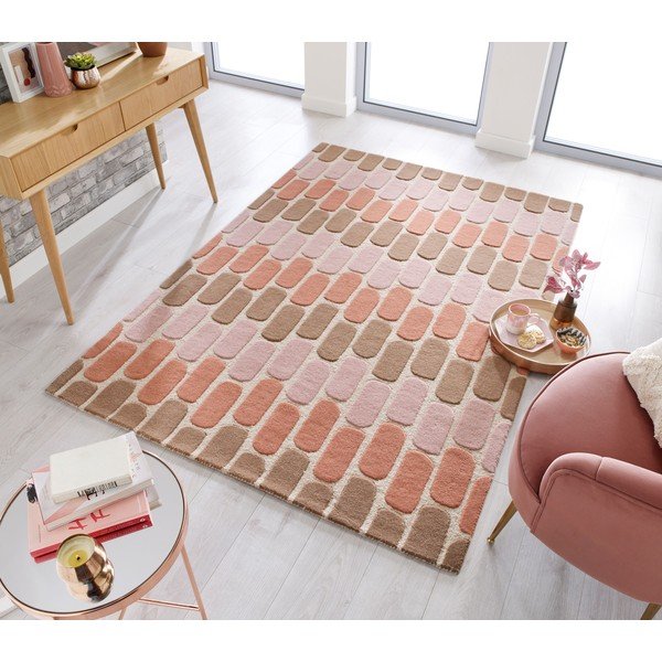 Pomarańczowy dywan wełniany Flair Rugs Fossil, 160x230 cm-image-4