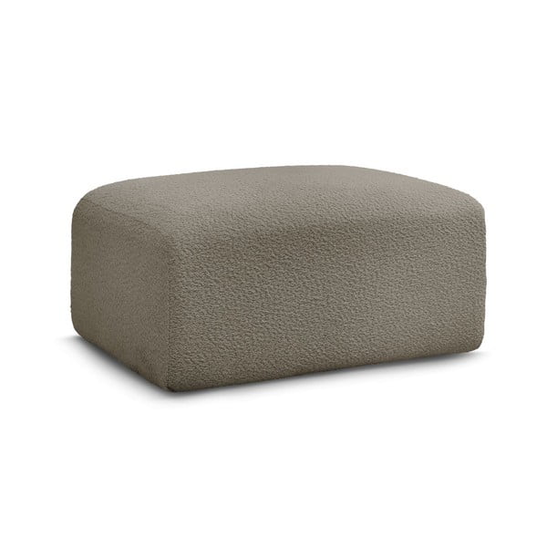 Szarobrązowy podnóżek z materiału bouclé Tina – Bobochic Paris-image-3