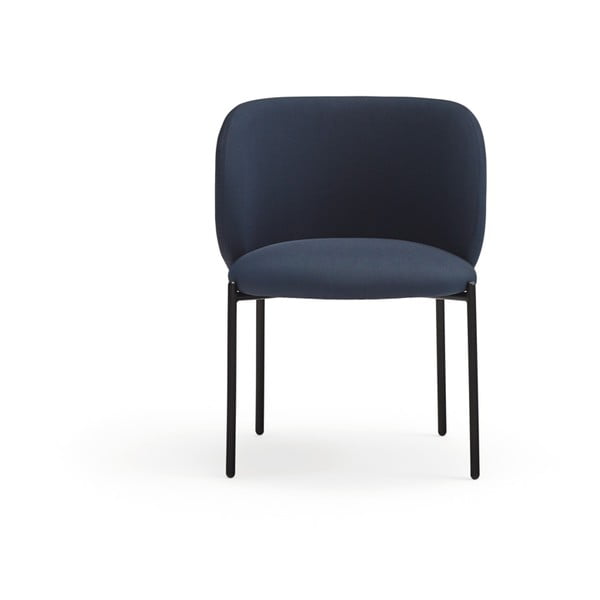 Ciemnoniebieskie tapicerowane fotele jadalniane zestaw 2 szt. Mogi – Teulat-image-1