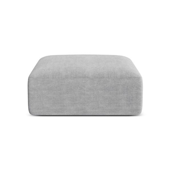 Jasnoszary sztruksowy podnóżek Campi – Cosmopolitan Design-image-1